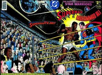 Superman Vs Muhammad Ali Comic Book Cover By Dc Comics