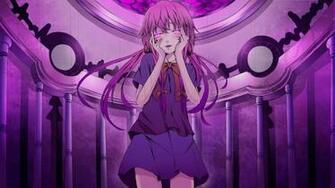 Gasai Future Diary Anime Girl Yandere Pink Hair Eye HD Wallpaper