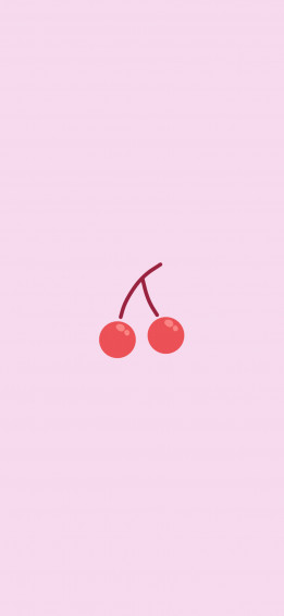 Cherries Pink Wallpaper Aesthetic For iPhone