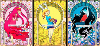 Adventure Time Art Nouveau By Spiritless19 Fan Cartoons Comics