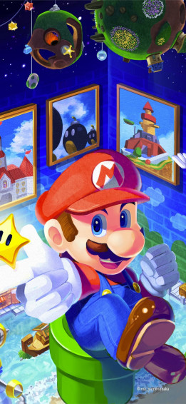 Super Mario Galaxy iPhone Wallpaper