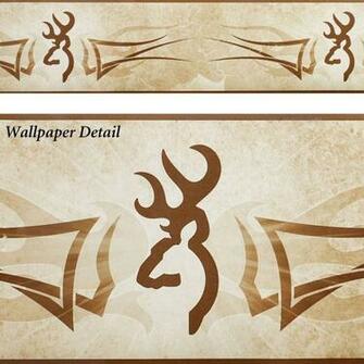 Home Browning R Buckmark Wallpaper Border Multi Warm
