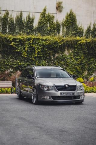 Black Skoda Sedan Photo Slovakia Image