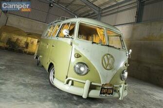 Slammed Sixty Camper Bus Wallpaper