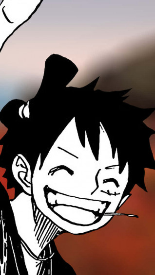 Luffy Black And White Wallpaper