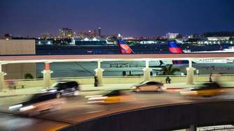 Fll Airport Transportation Timelapse At Night With Streaking
