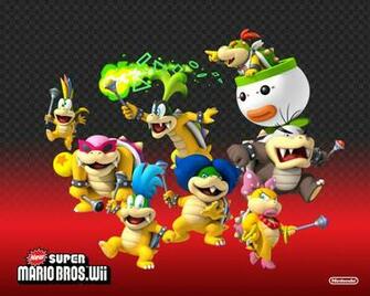 S1600 New Super Mario Bros Wii Koopa Kids Bowser Family Wallpaper Jpg