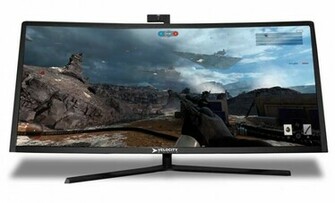 The Raptor One Features A Curved WqHD Display Desktop Cpu And Full