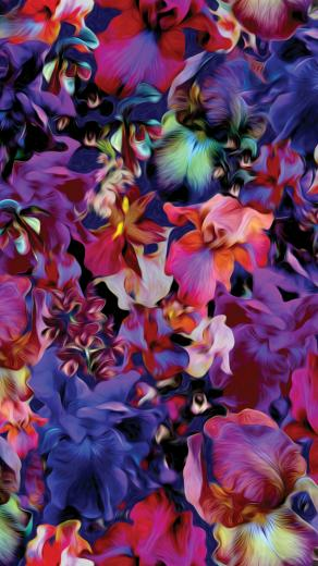 For Candyshell Inked By Speck Wallpaper Lush Floral Beaming Orchid