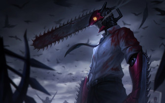 Wallpaper Chainsaw Man Devil