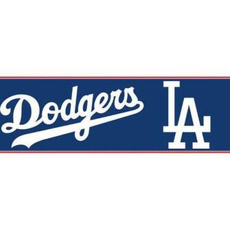 Red Blue Zb3299bd Dodgers Wallpaper Border Baby Nursery Kids