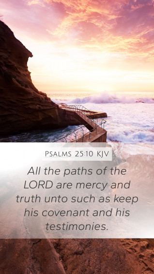 Psalms Kjv Mobile Phone Wallpaper All The Paths Of
