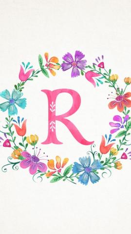 Hana Rengganis On Decorate Floral Letters