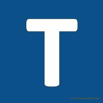 Blue Background Letter T Hydrationinspiration