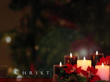 Christmas Candle Desktop Wallpaper Decorated Candles For Desktops