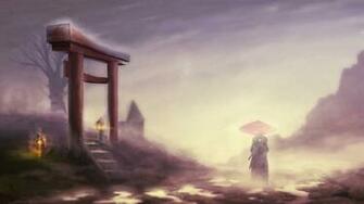 Samurai Champloo Landscape Gates Jin Fog Wallpaper HD