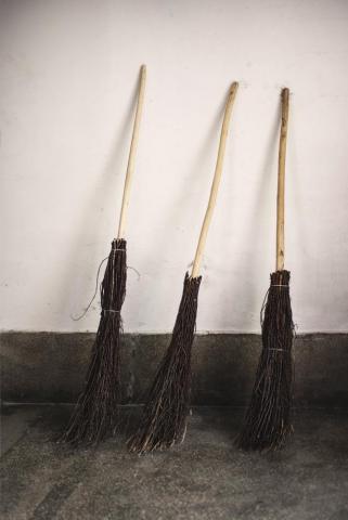 Three Witch Broomsticks iPhone Wallpaper Spooky
