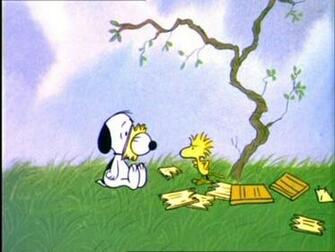Snoopy And Woodstock Dancing Wallpaper Normal