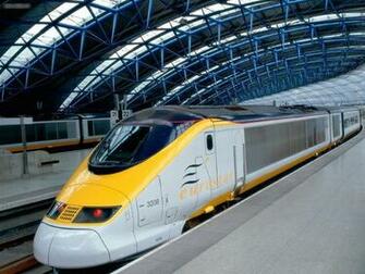 Motor Eurostar Waterloo International Station London England