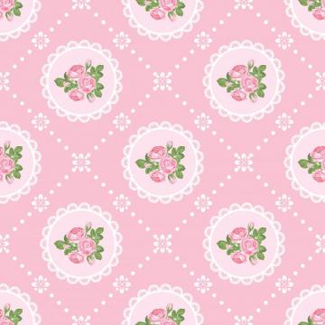 Shabby Chic Rose Seamless Pattern Background Vector Art At