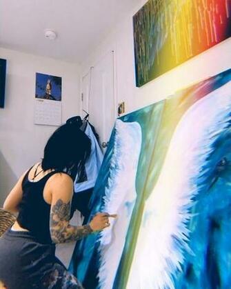 Little Background Story As To Why I Paint Wings Was Sitting