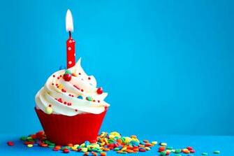 Cute BirtHDay Cupcake Wallpaper