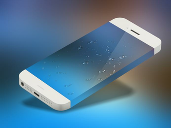 Apple Water Droplet Background