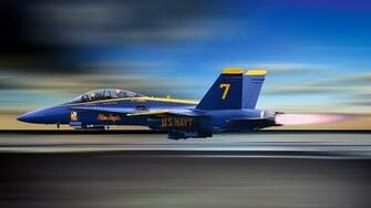 Blue Airplanes Angels Widescreen Wallpaper