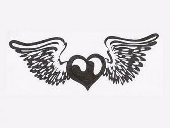 Black And White Heart Wallpaper