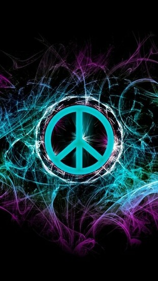 Watercolored Peace Sign By Klove4ever