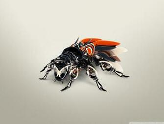Biomechanics African Bee 4k HD Desktop Wallpaper For Dual