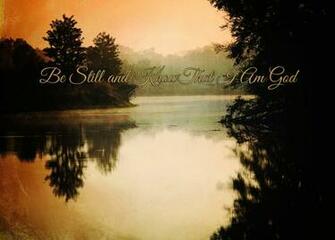 Be Still And Know That I Am God Framed Print Kimron