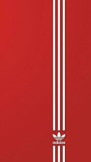 Wallpaper Brand Adidas Red White
