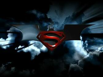 Superman And Batman Logo Wallpaper