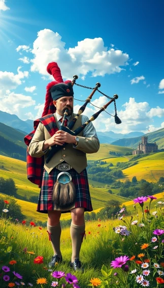 Bagpiper Wallpaper
