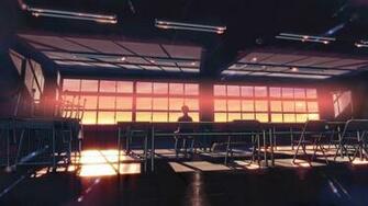 Alone School Wallpaper Classroom Makoto