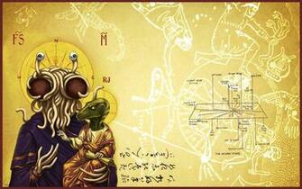 I Made The Fsm And Raptor Jesus Pic Into A Wallpaper What
