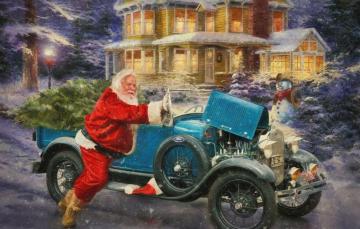 Wallpaper Winter Snow Lights House Retro Holiday The Evening