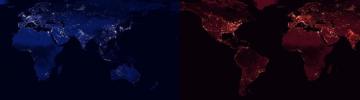 Dual Monitor World Map R Wallpaper