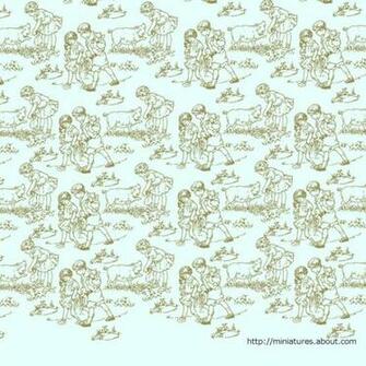 Miniature Dolls House Nursery Wallpaper Photo Credit Copyright