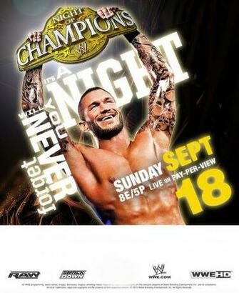 Wwe Night Of Champions By Gogeta126