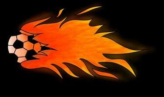 Flaming Soccer Ball Wallpaper Image Search Results