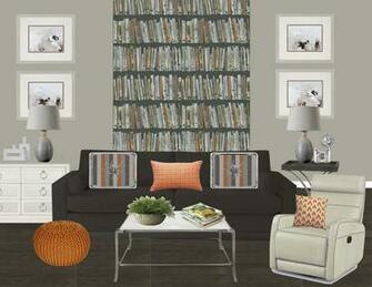 Faux Bookshelf Wallpaper What S Your Story