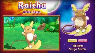 Pok Mon Sole E Luna Raichu Marowak Nelle Forme Di