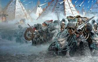 Wallpaper Warhammer 40k Space Marines Wolves