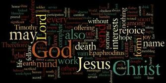 Philippians Wallpaper Word Cloud Art Bible