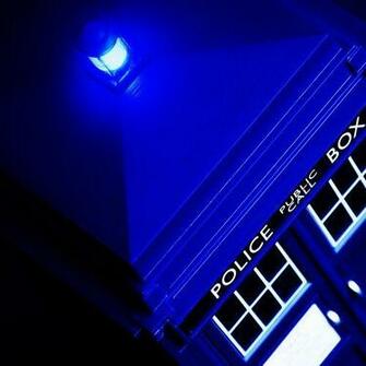 Tardis Blue Lamp On Wallpaper