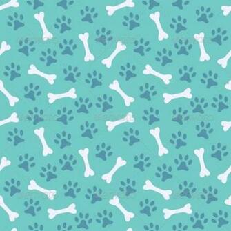 Seamless Pawprint Pattern Background Decorative