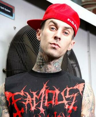 Travis Barker Photos Photo Neck Tattoo Igossip
