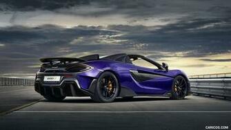 Mclaren 600lt Spider Color Lantana Purple Rear Three